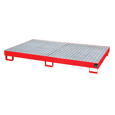 BAUER Shelf tray RW-GR 2200-1, painted, RAL 3000 fire red 4518-50-0000-2