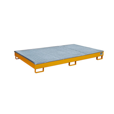 BAUER Shelf tray with PE insert RW-GR 2200-1 PE, painted, RAL 2000 yellow-orange 4518-62-0000-1