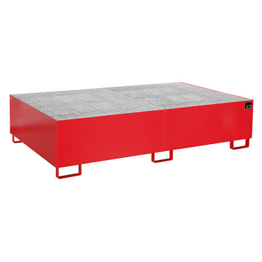 BAUER Shelf tray RW-GR 2200-2, painted, RAL 3000 fire red 4518-51-0000-2