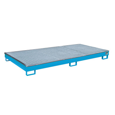 BAUER Shelf tray with PE insert RW-GR 2700-1 PE, lacquered, RAL 5012 light blue 4518-57-0000-3