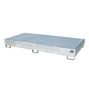 BAUER Shelf tray with PE insert RW-GR 2700-2 PE, hot-dip galvanised 4518-58-0000-7