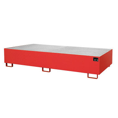 BAUER Shelf tray RW-GR 2700-3, painted, RAL 3000 fire red 4518-47-0000-2