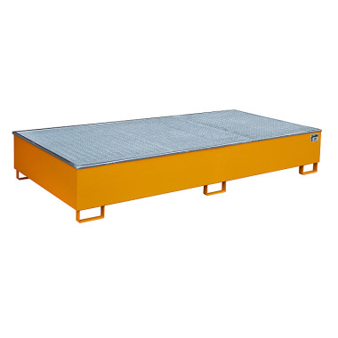 BAUER Shelf tray with PE insert RW-GR 2700-3 PE, painted, RAL 2000 yellow-orange 4518-59-0000-1