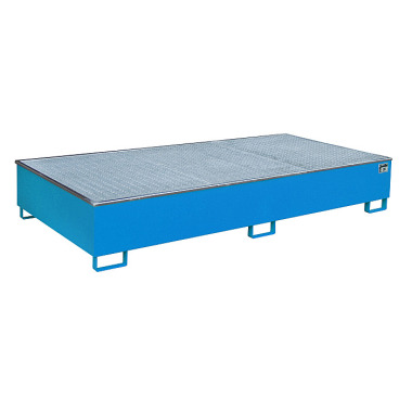 BAUER Shelf tray with PE insert RW-GR 2700-3 PE, lacquered, RAL 5012 light blue 4518-59-0000-3