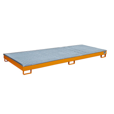 BAUER Shelf tray with PE insert RW-GR 3300-1 PE, painted, RAL 2000 yellow-orange 4518-73-0000-1