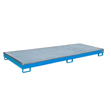 BAUER Shelf tray with PE insert RW-GR 3300-1 PE, lacquered, RAL 5012 light blue 4518-73-0000-3