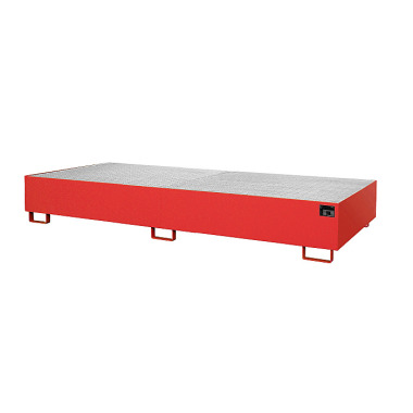 BAUER Shelf tray RW-GR 3300-2, painted, RAL 3000 fire red 4518-75-0000-2