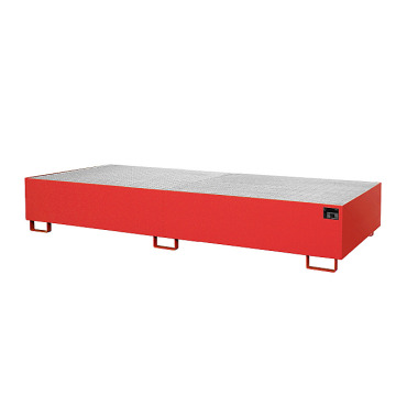 BAUER Shelf tray RW-GR 3300-3, painted, RAL 3000 fire red 4518-79-0000-2