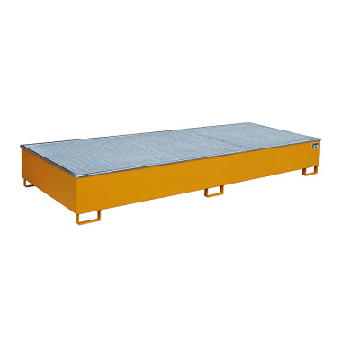 BAUER Shelf tray with PE insert RW-GR 3300-3 PE, painted, RAL 2000 yellow-orange 4518-81-0000-1