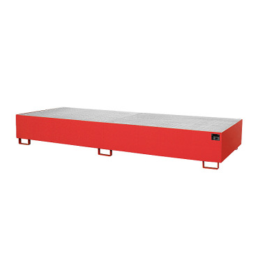 BAUER Shelf tray RW-GR 3600-3, painted, RAL 3000 fire red 4518-83-0000-2