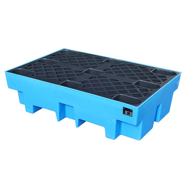 BAUER GREEN-LINE PE drip tray WP-PE 2/2, made of robust blue polyethylene 4520-10-0000-0