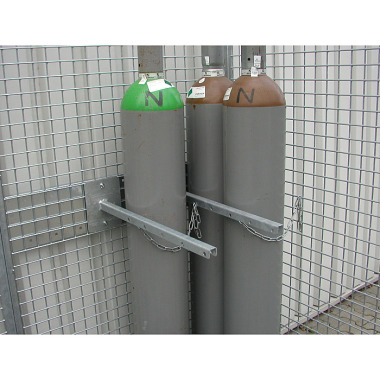 BAUER Bottle holder with chain lock, hot-dip galvanised 4477-00-0200-7