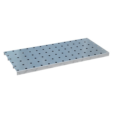 BAUER Perforated sheet metal grating, galvanised 4473-56-0200-7