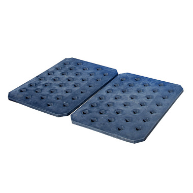 BAUER Perforated grating LR-PE 100, made of robust polyethylene, black version 202143-VK