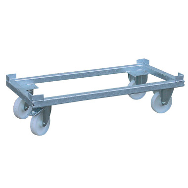 BAUER TW 2000 transport trolley for SBS 2000 collection container system, hot-dip galvanised 4511-03-0200