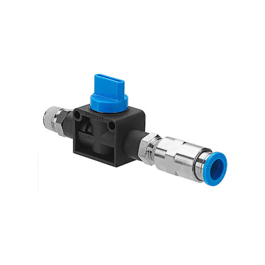 AMF Shut-off valve 3/2 way version: is operated manually and directly into the plate with 563541