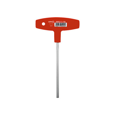 AMF Angle screwdriver 6KT SW6x100mm with T-handle hardened/nickel-plated CV. 45039