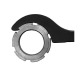 AMF Bevelled clamp 6314V-18x125 with support screw painted 70219