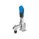 AMF 6800E-0 vertical clamp with blue handle 557615