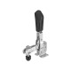 AMF 6800T-0 vertical clamp with black handle 557963