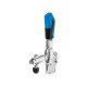 AMF 6802E-1 Vertical clamp with blue handle 557622