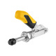 AMF 6840Y-0 Push-Pull Clamp with Yellow Handle 557161