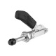 AMF 6840T-0 Push rod clamp with black handle 558037