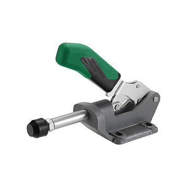 AMF 6842G-5 Heavy-duty push-rod clamp with green handle 557561