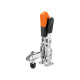 AMF 6800SJ-2 Vertical clamp with orange handle and safety lock 557417