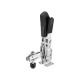 AMF 6800ST-2 vertical clamp with black handle and safety lock 558129