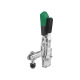 AMF 6802SG-2 Vertical clamp with green handle and safety lock 557572