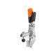 AMF 6803SJ-2 Vertical clamp with orange handle and safety lock 557423