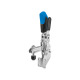 AMF 6803SE-2 vertical clamp with blue handle and safety lock 557738