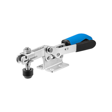 AMF 6830SE-3 Horizontal clamp with blue handle and safety lock 557747