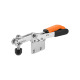 AMF 6832SJ-3 Horizontal clamp with orange handle and safety lock 557429