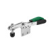 AMF 6832SG-4 horizontal clamp with green handle and safety lock 557582