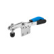 AMF 6832SE-3 Horizontal clamp with blue handle and safety lock 557749