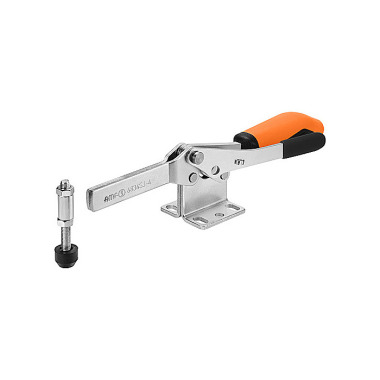 AMF 6834SJ-4 Horizontal clamp with orange handle and safety lock 557431