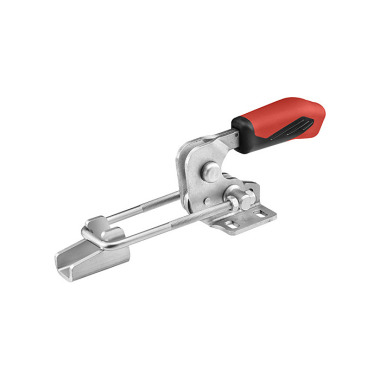 AMF 6848HS-4 Horizontal locking clamp with red handle and safety lock 92692