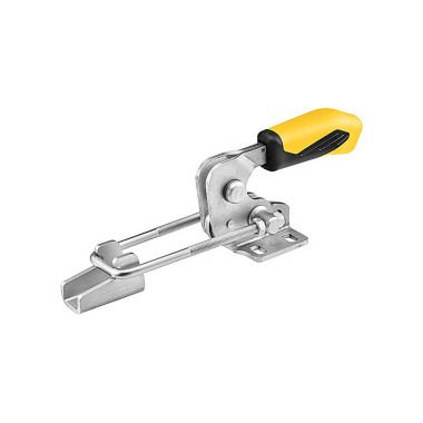 AMF 6848HSY-4 Horizontal locking clamp with yellow handle and safety lock 557212