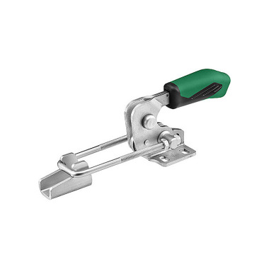 AMF 6848HSG-4 Horizontal locking clamp with green handle and safety lock 557584