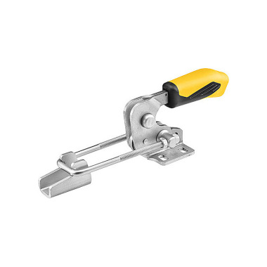 AMF 6848HSNIY-4 Horizontal clamp with yellow handle and safety lock 557284