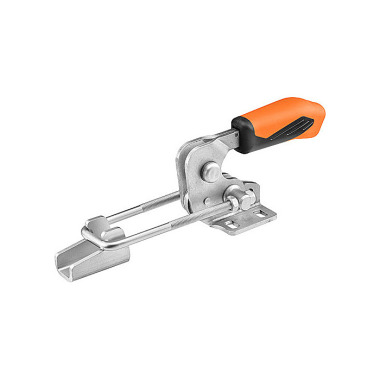 AMF 6848HSNIJ-4 Horizontal locking clamp with orange handle and safety lock 557449