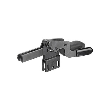 AMF Horizontal clamp No.6835BS-2 size 2 with safety lock black 90712