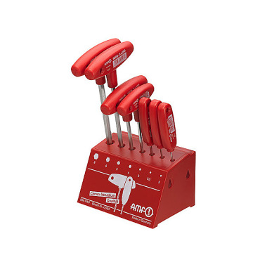 AMF Workshop stand 906-WM7 Blades: CHROME VANADIUM, nickel-plated 7-piece 42283