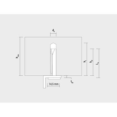 CELO Deckenanker MDA 6-35 T, galvanisch verzinkt - Apolo MEA 9635MDAT