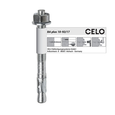 CELO Blitzanker BA plus 10-92/17, galvanisch verzinkt, Option 7, Einzelartikel - Apolo MEA 11092BAP