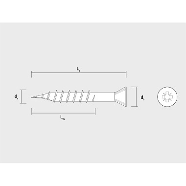 CELO Spanplattenschraube VELOX Quick 3,5x50/38, Teilgewinde, blau verzinkt - Apolo MEA 93550VLOXQ