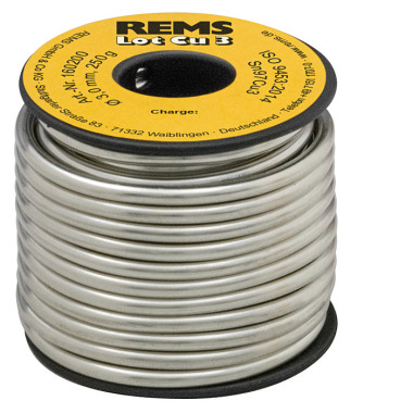 REMS Solder Cu 3, soft solder wire 160200 R