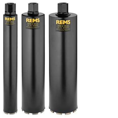 REMS Universal diamond core drill bits UDKB set 62-102-125 181103 R